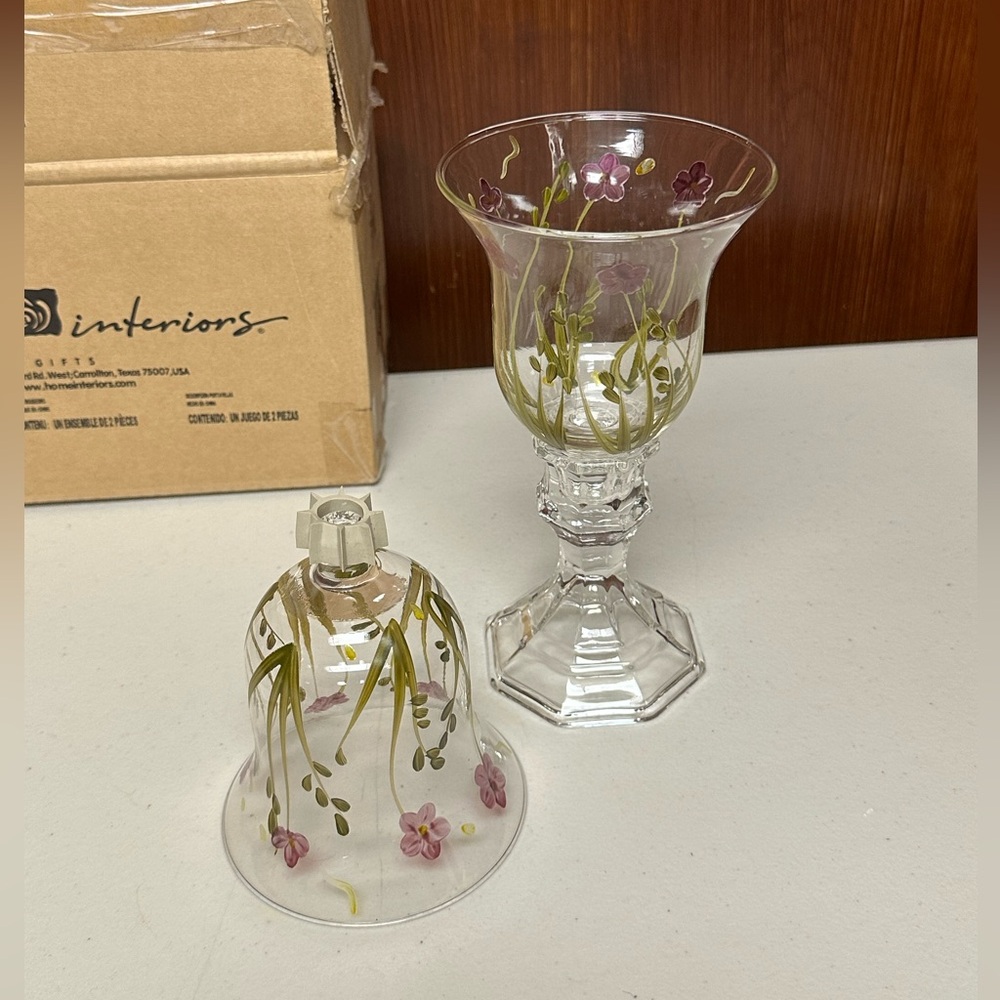 Vintage Home interiors and gifts Pretty Petals Votive Cups holders